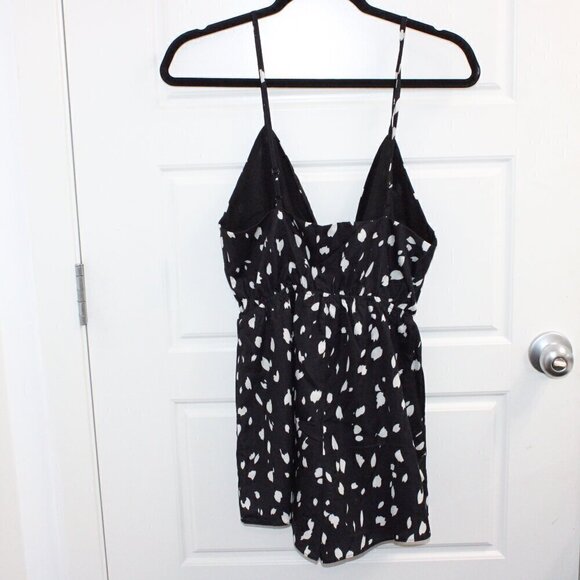 Black and White Spotted Jumpsuit - Picture 3 of 3